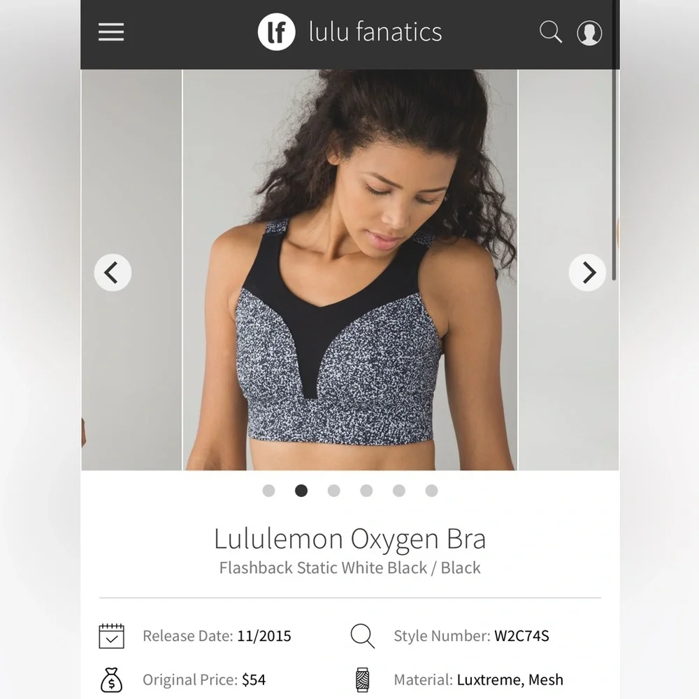 Lululemon Oxygen Bra